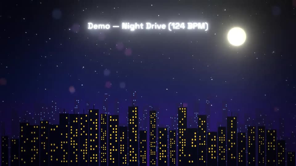 City Skyline template, rendered by WaveMotion