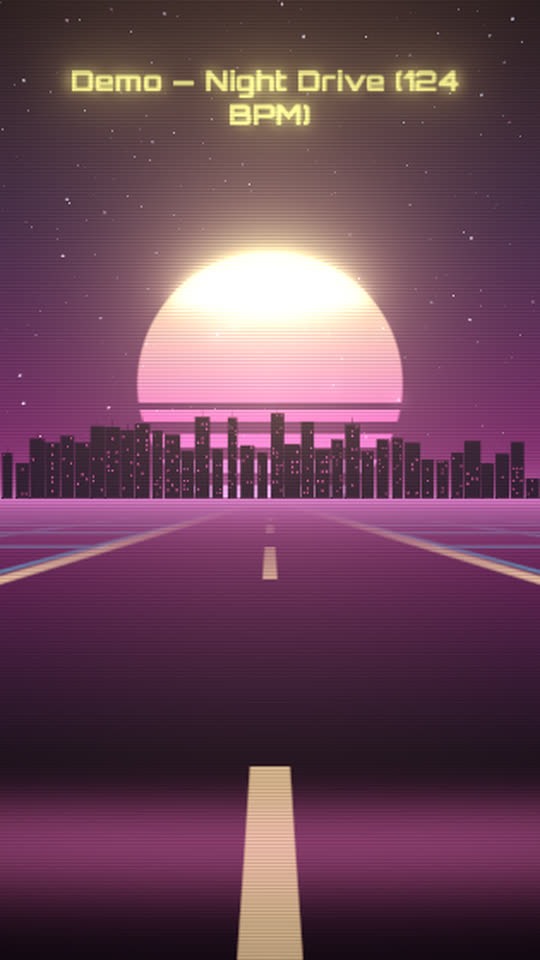 Night Drive template laid out in 9:16 for Reels, TikTok and Shorts